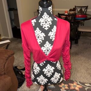 Fashion nova red crop top